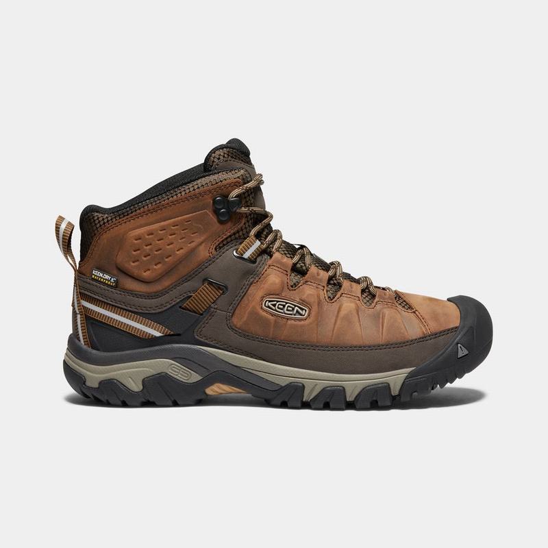 Keen Targhee III Waterproof Mid Mens Hiking Boots Brown Factory Outlet NZ (2641-IXEAN)